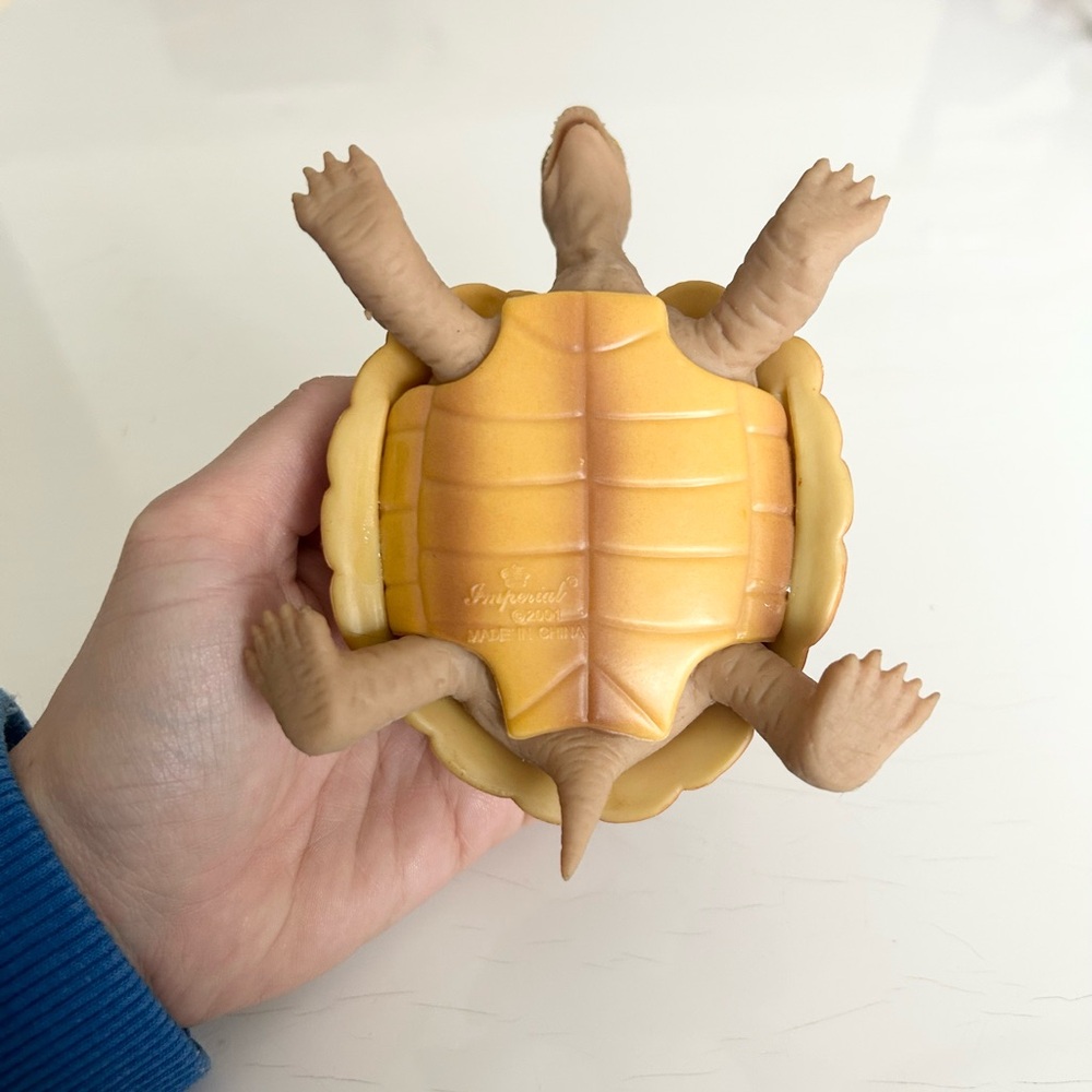 2001 Imperial Toy Rubber Tortoise Turtle Figure